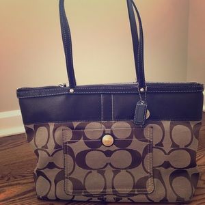 Coach brown handbag